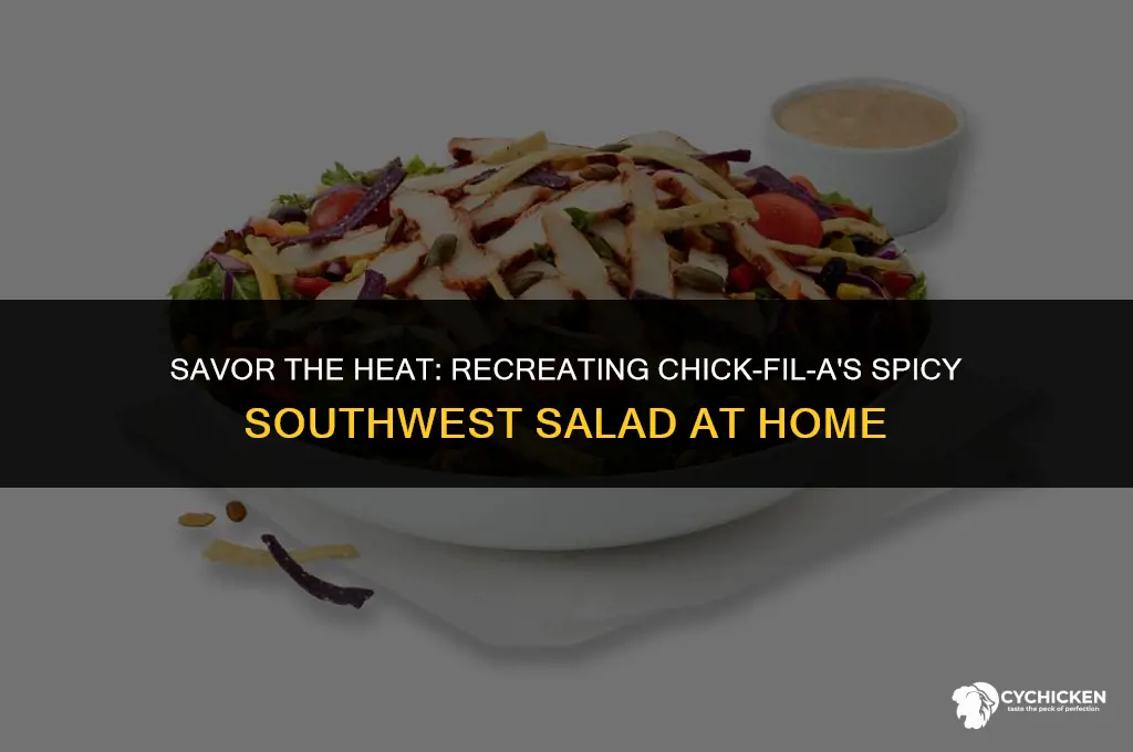 how to make spicy southwest salad from chick fil a