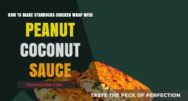Starbucks-Inspired Chicken Wrap with Peanut Coconut Sauce Recipe