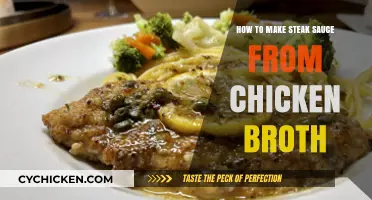 Savory Steak Sauce: A Surprising Twist Using Chicken Broth