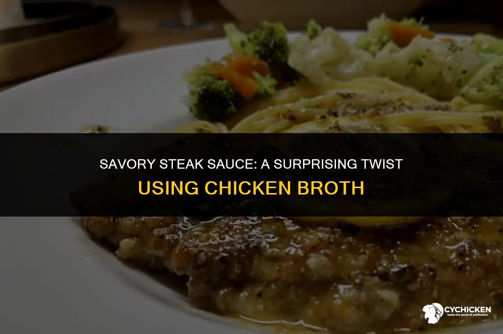 how to make steak sauce from chicken broth