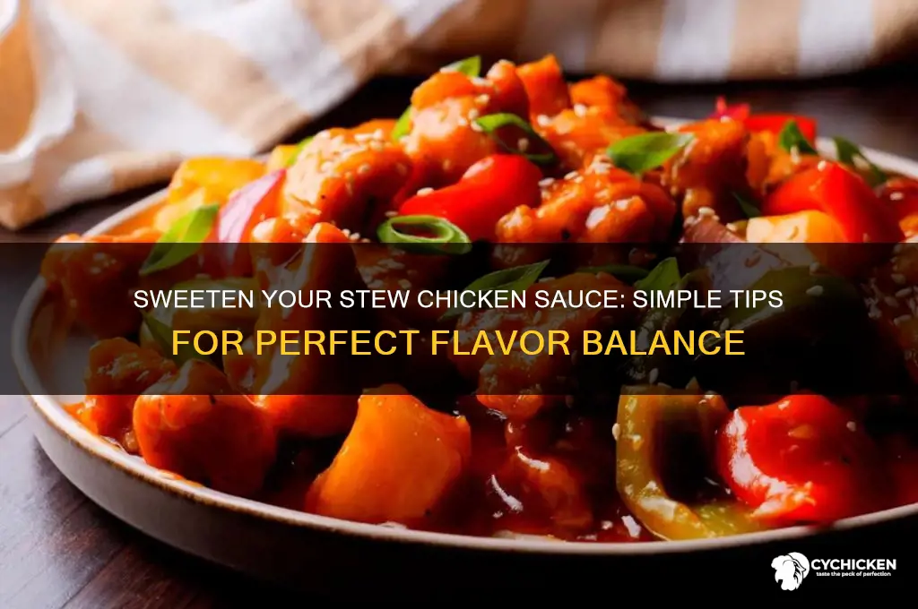 how to make stew chicken sauce sweet