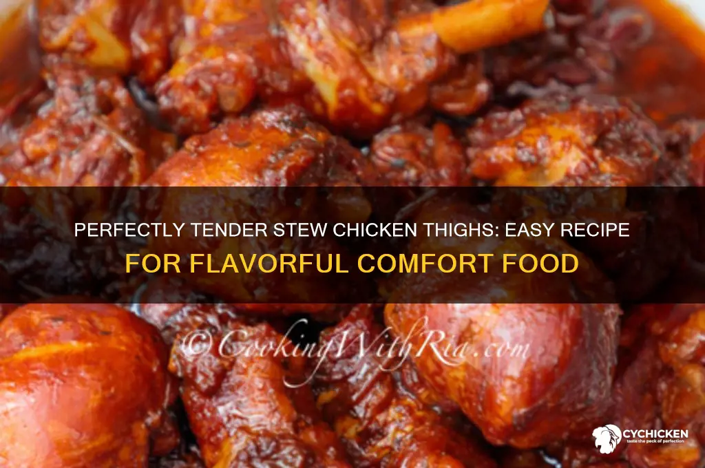how to make stew chicken thighs