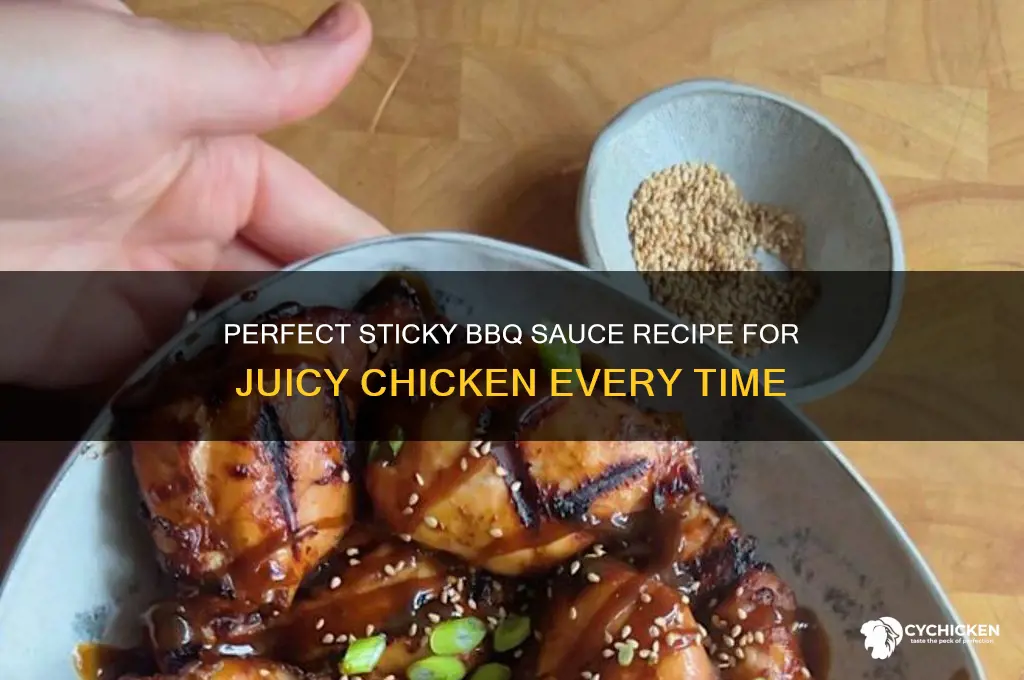 how to make sticky bbq sauce for chicken