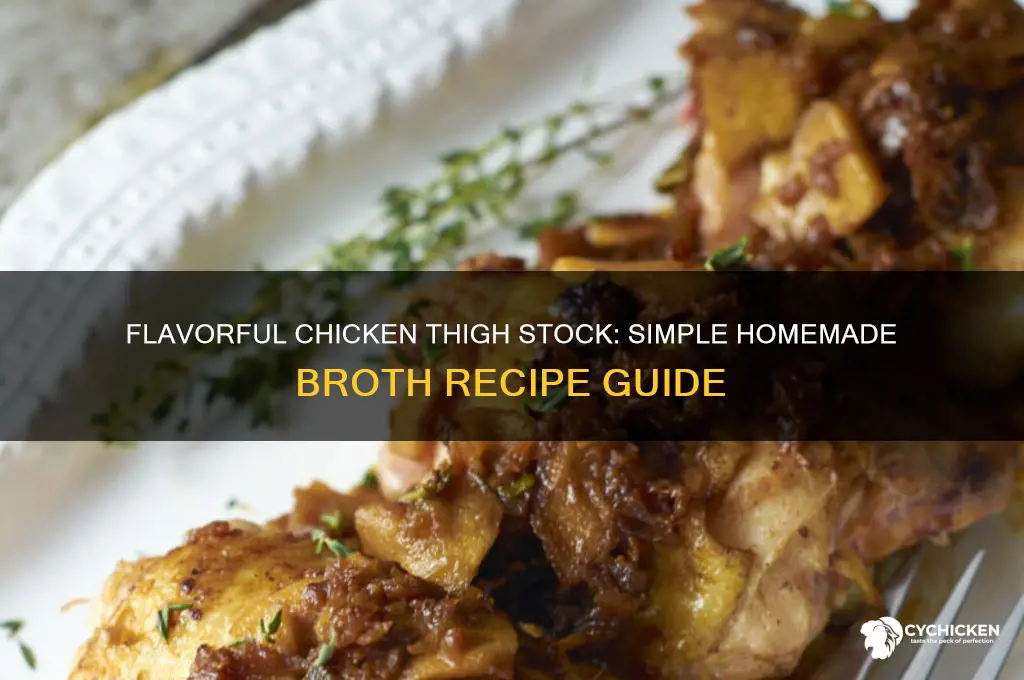 how to make stock with chicken thighs
