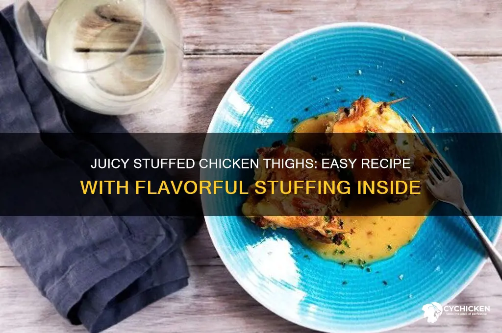 how to make stuffed chicken thighs with stuffing