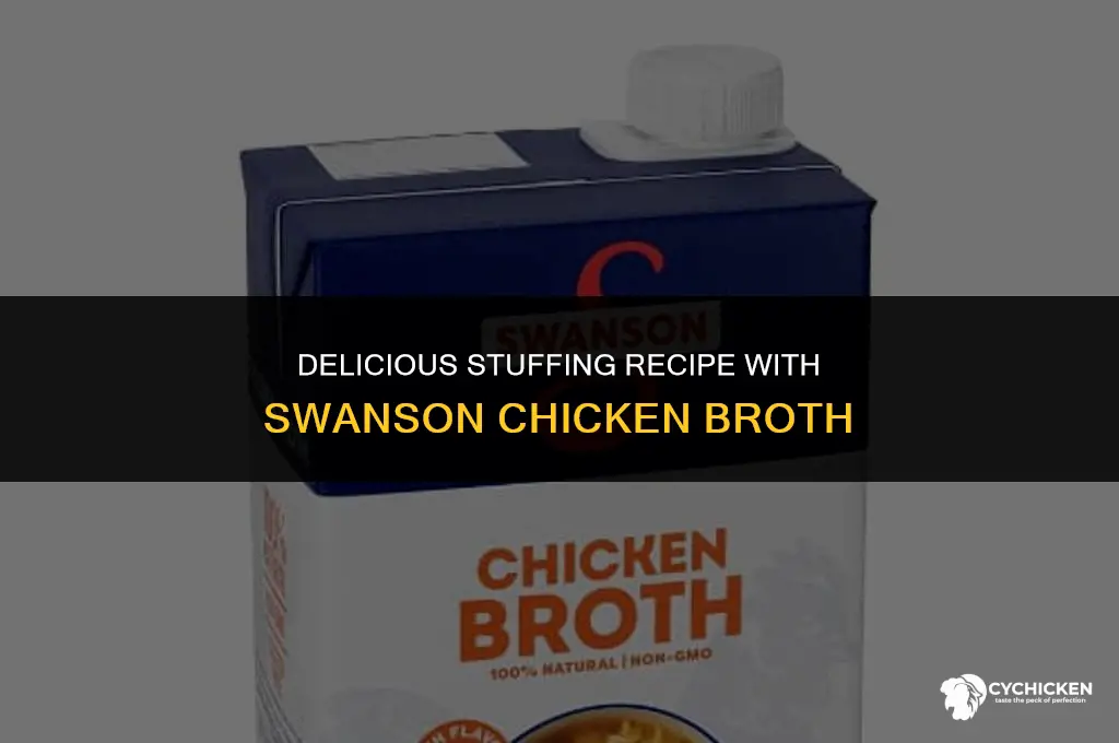 how to make stuffing with swanson chicken broth