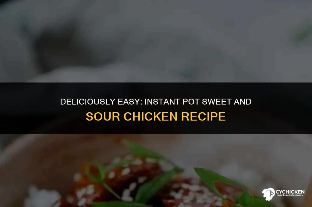 how to make sweet and sour chicken in instant pot