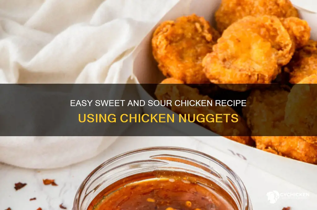 how to make sweet and sour chicken with chicken nuggets