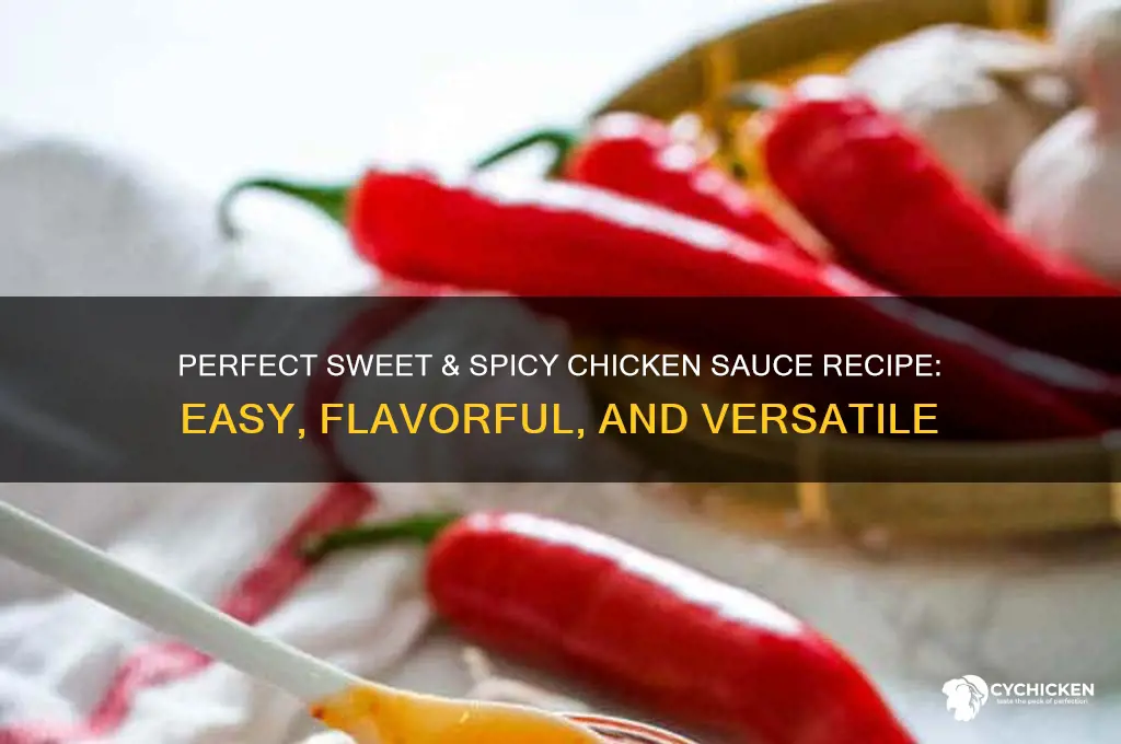 how to make sweet and spicy sauce for chicken