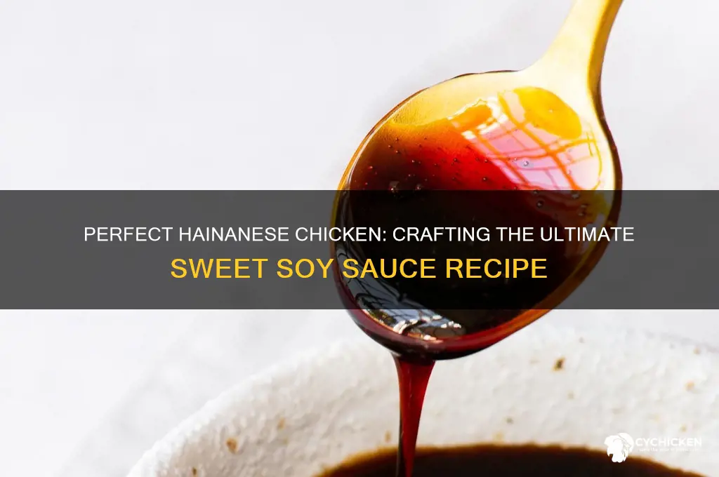 how to make sweet soy sauce for hainanese chicken