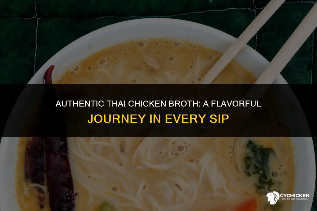 how to make thai chicken broth