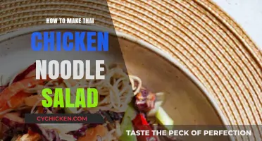 Spicy and Refreshing: Thai Chicken Noodle Salad Recipe
