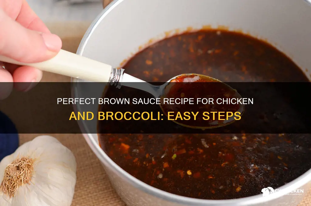 how to make the brown sauce for chicken and broccoli
