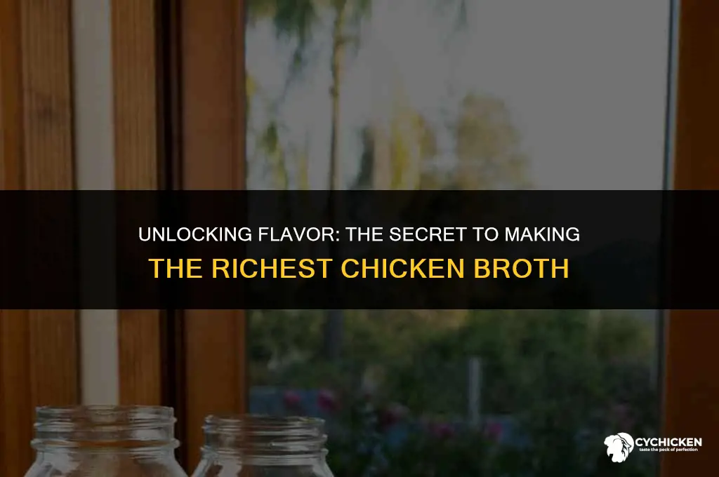 how to make the richest chicken broth