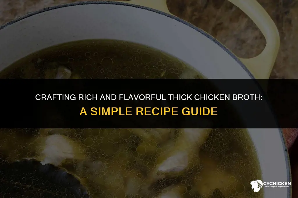 how to make thick chicken broth recipe