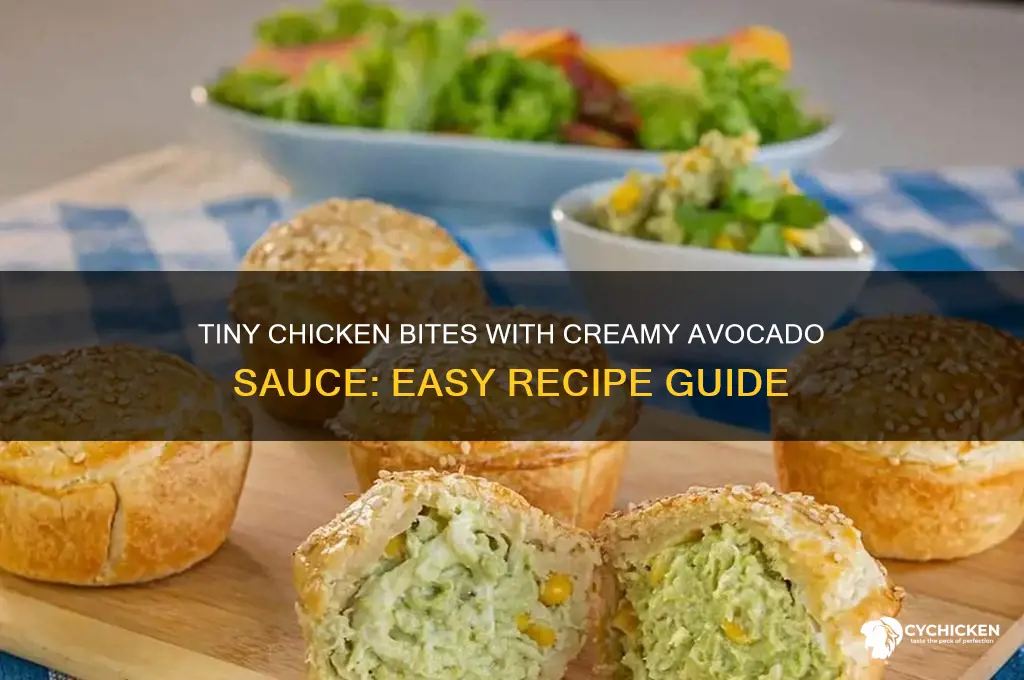 how to make tiny chicken with avocado sauce