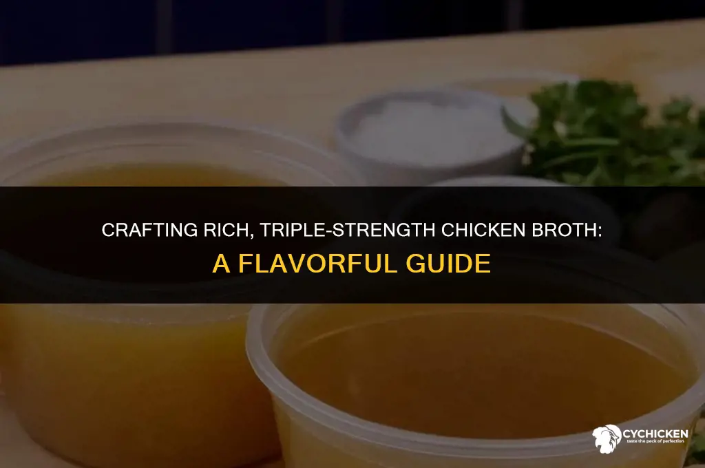how to make triple strength concentrated chicken broth