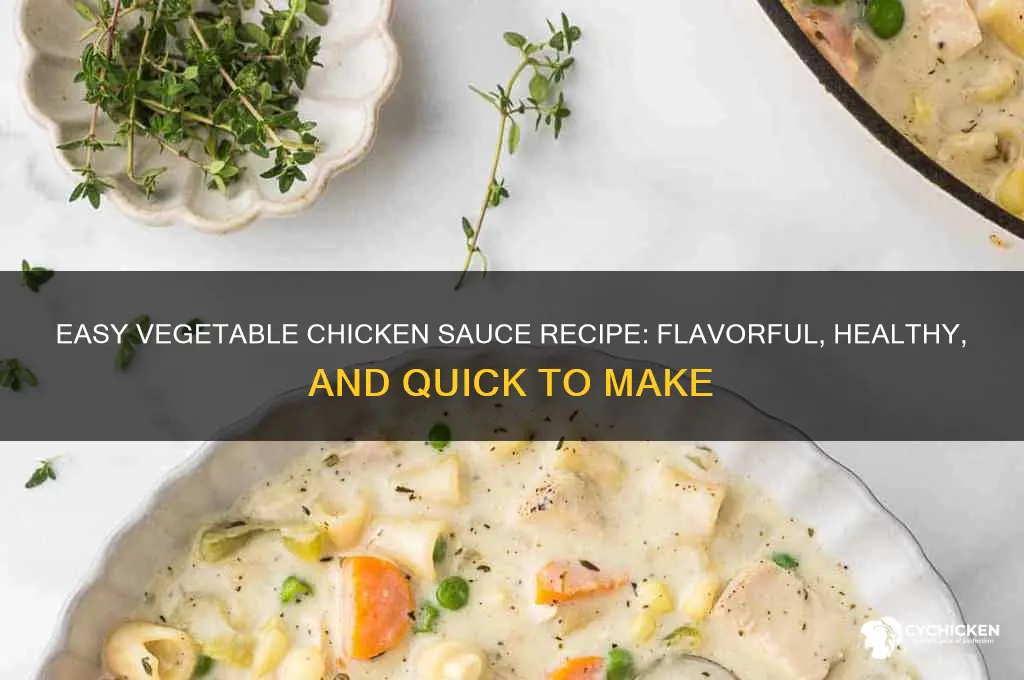 how to make vegetable chicken sauce
