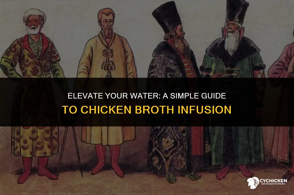 how to make water taste like chicken broth