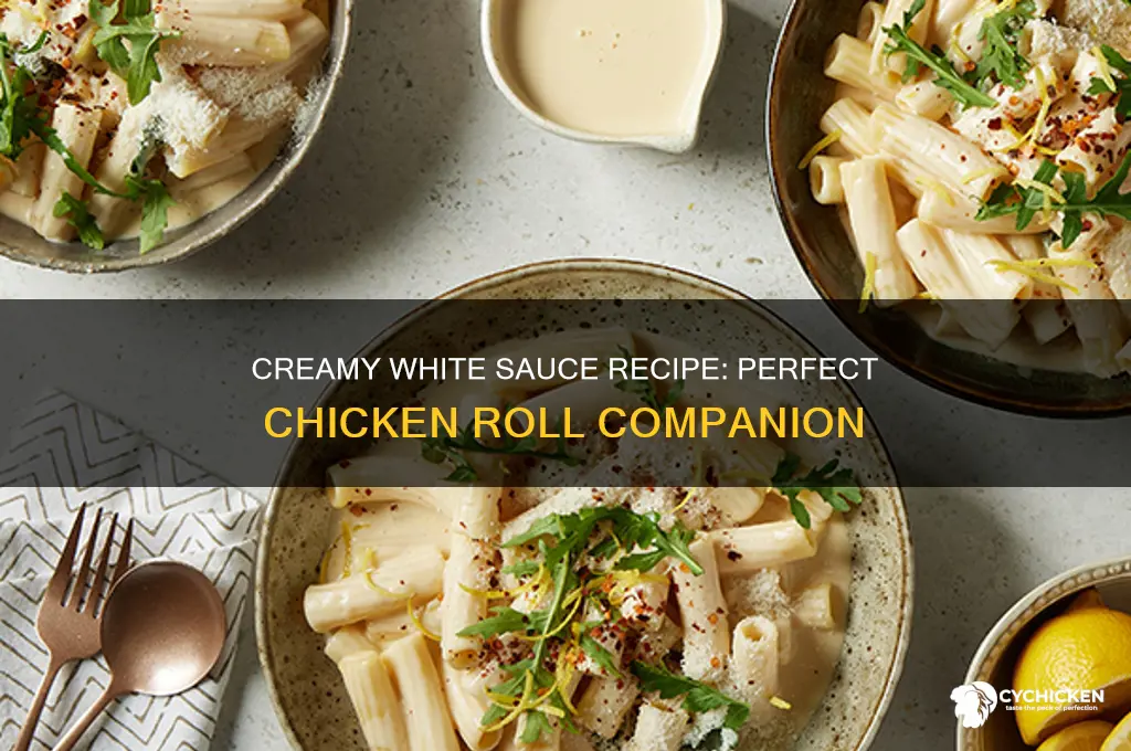 how to make white sauce for chicken roll