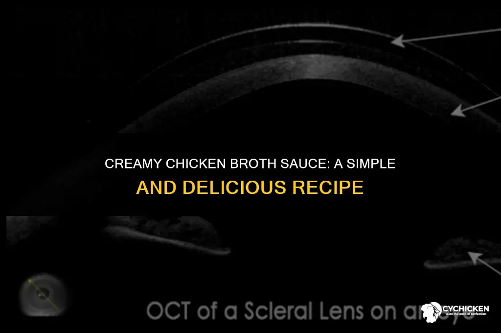 how to make white sauce with chicken broth