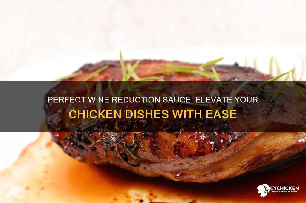 how to make wine reduction sauce for chicken