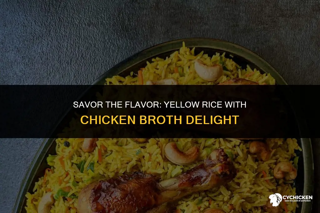 how to make yellow rice with chicken broth