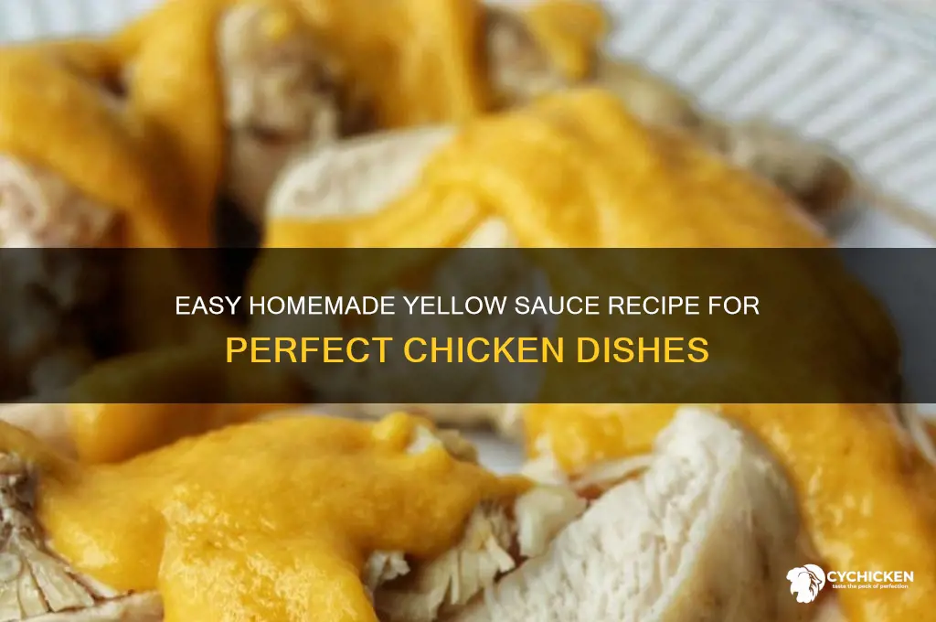 how to make yellow sauce for chicken