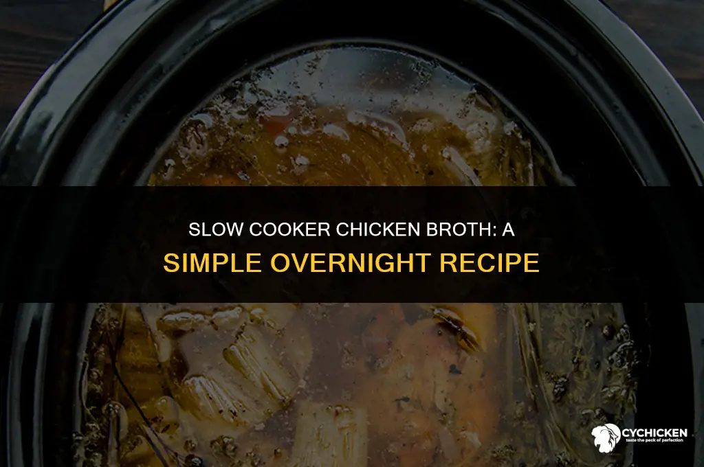how to make your own broth clow cooker chicken overnight