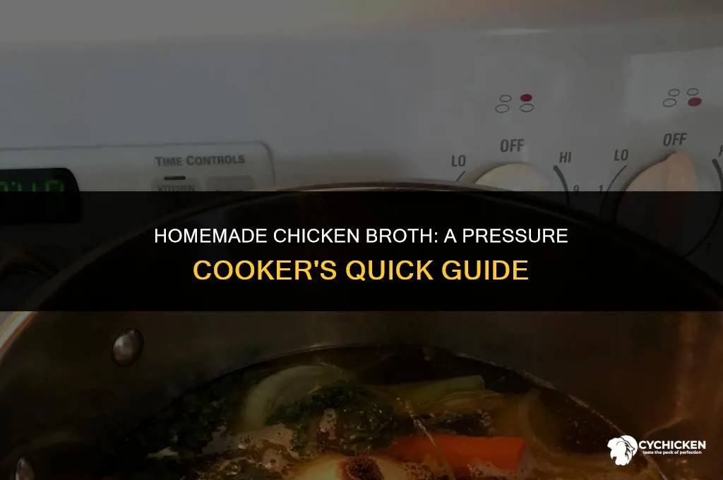 how to make your own chicken broth in pressure cooker