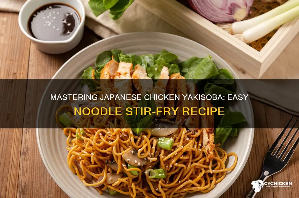 how to makejapanese style chicken yakisoba noodles
