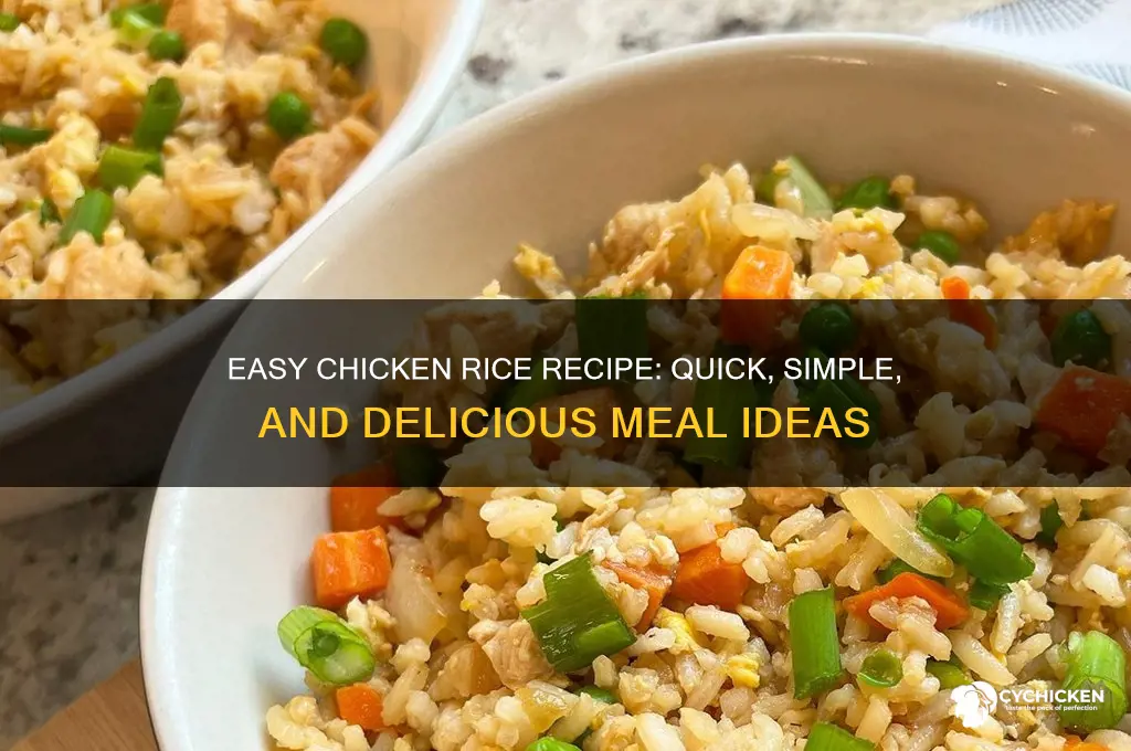 how to makke simple tast chicken rice