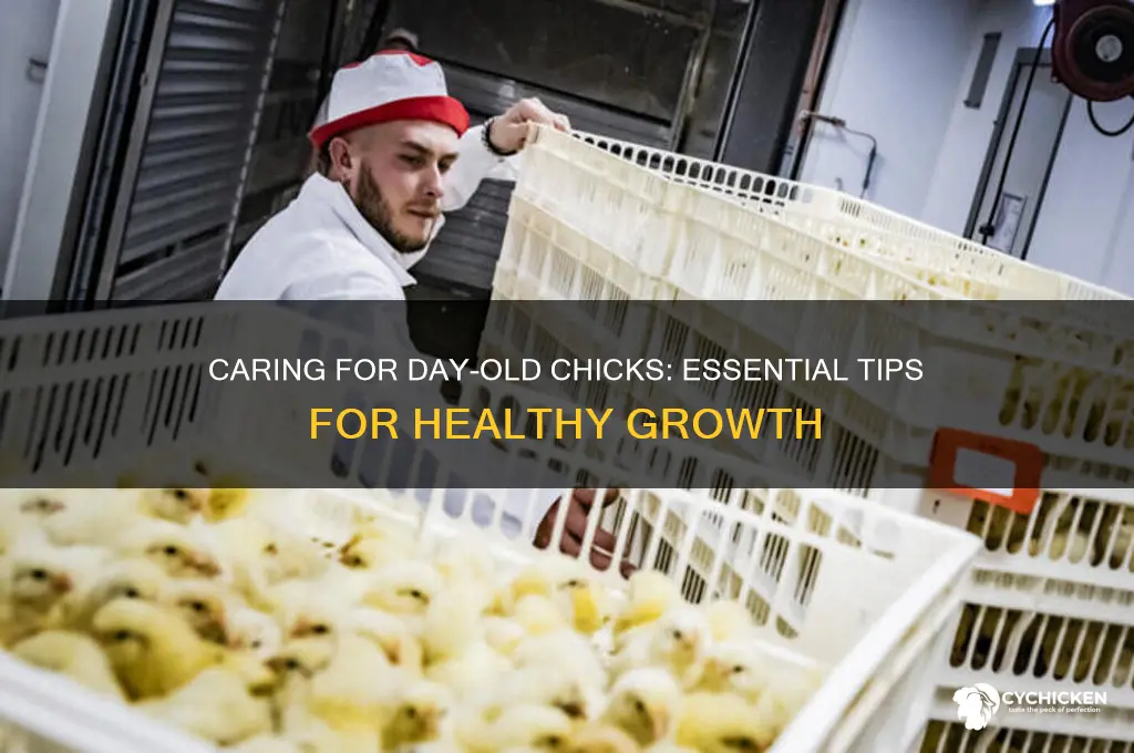 how to manage a day old chick