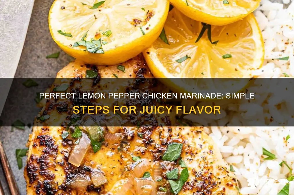 how to marinade chicken with lemon pepper seasoning