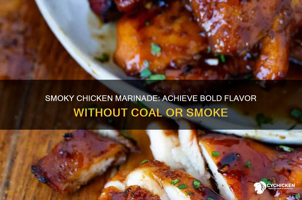 how to marinade chicken without coal to smoke