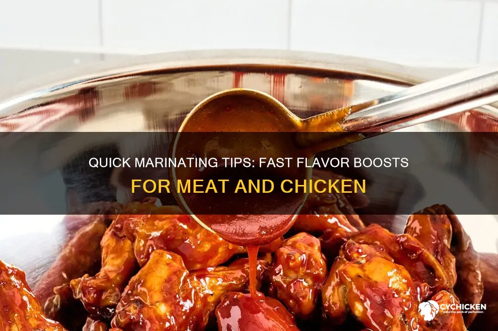 how to marinafr meat and chicken fast