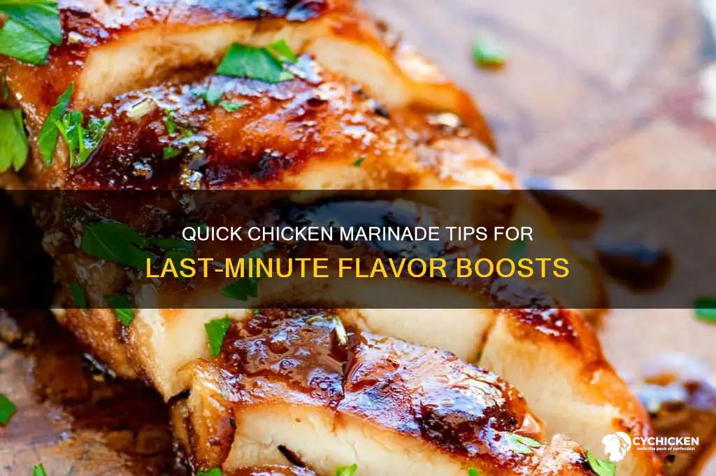 how to marinate chicken at the last minute