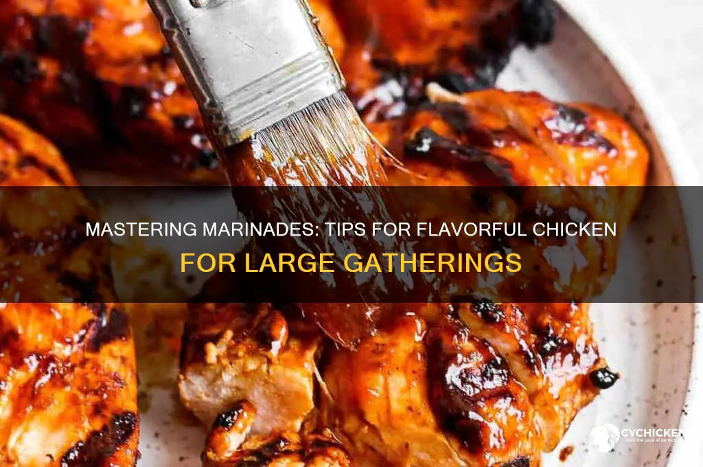 how to marinate chicken for a large group