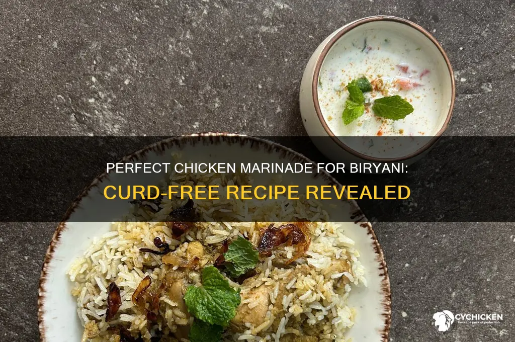 how to marinate chicken for biryani without curd