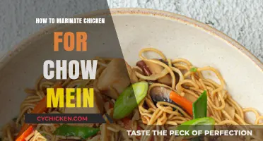Perfectly Flavored Chicken: Mastering the Art of Chow Mein Marinade