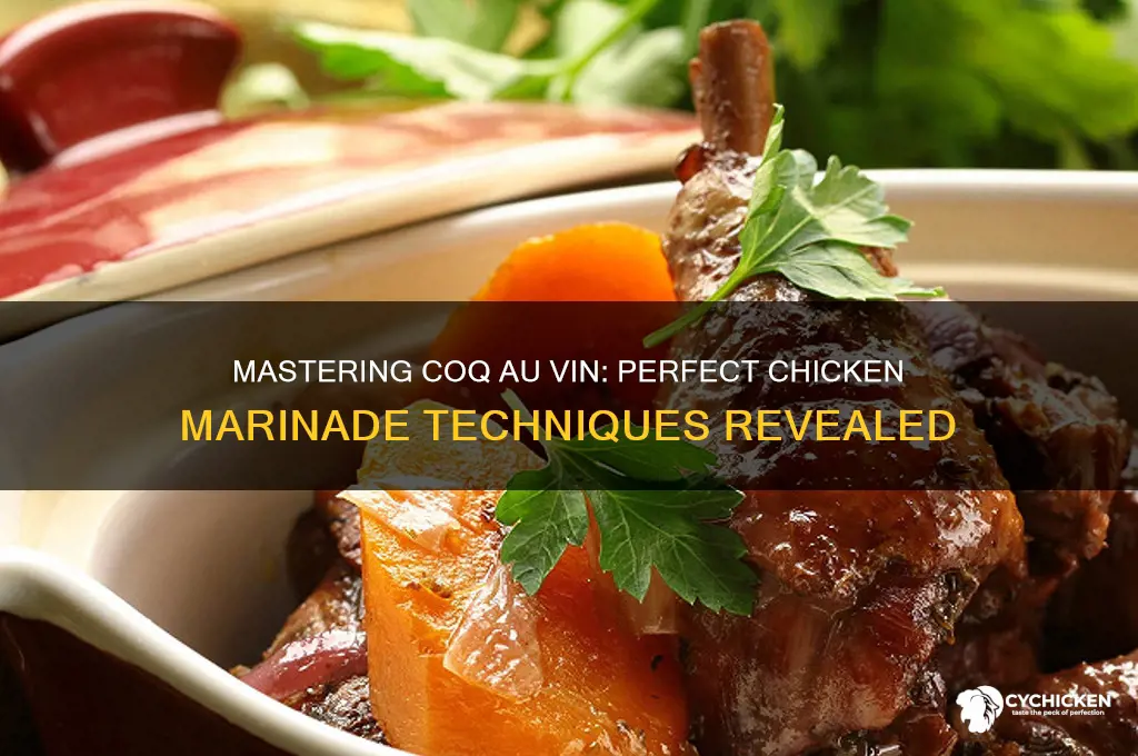how to marinate chicken for coq au vin