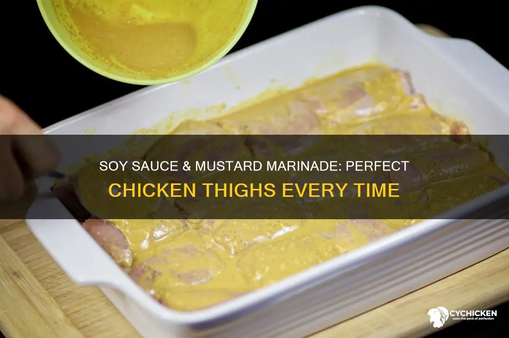 how to marinate chicken thigh with soy sauce and mustard
