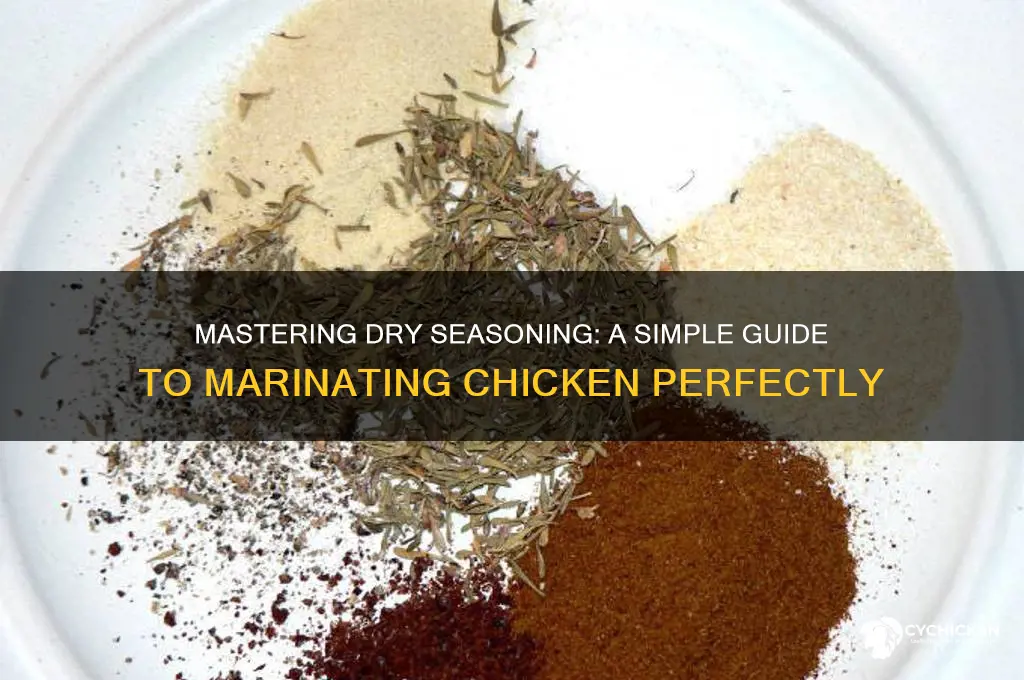 how to marinate chicken with dry seasoning