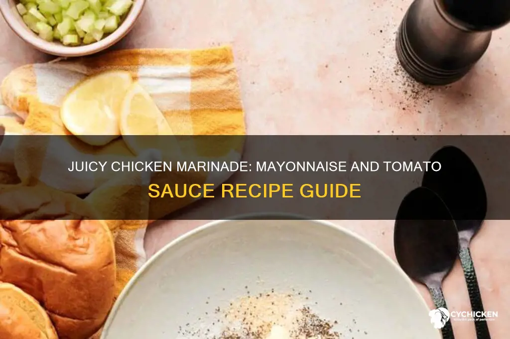 how to marinate chicken with mayonnaise and tomato sauce