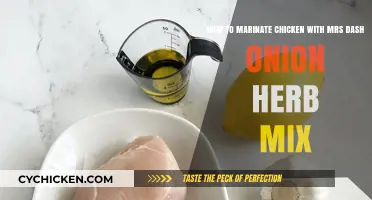 Marinating Chicken with Mrs. Dash: A Tasty Herb Mix