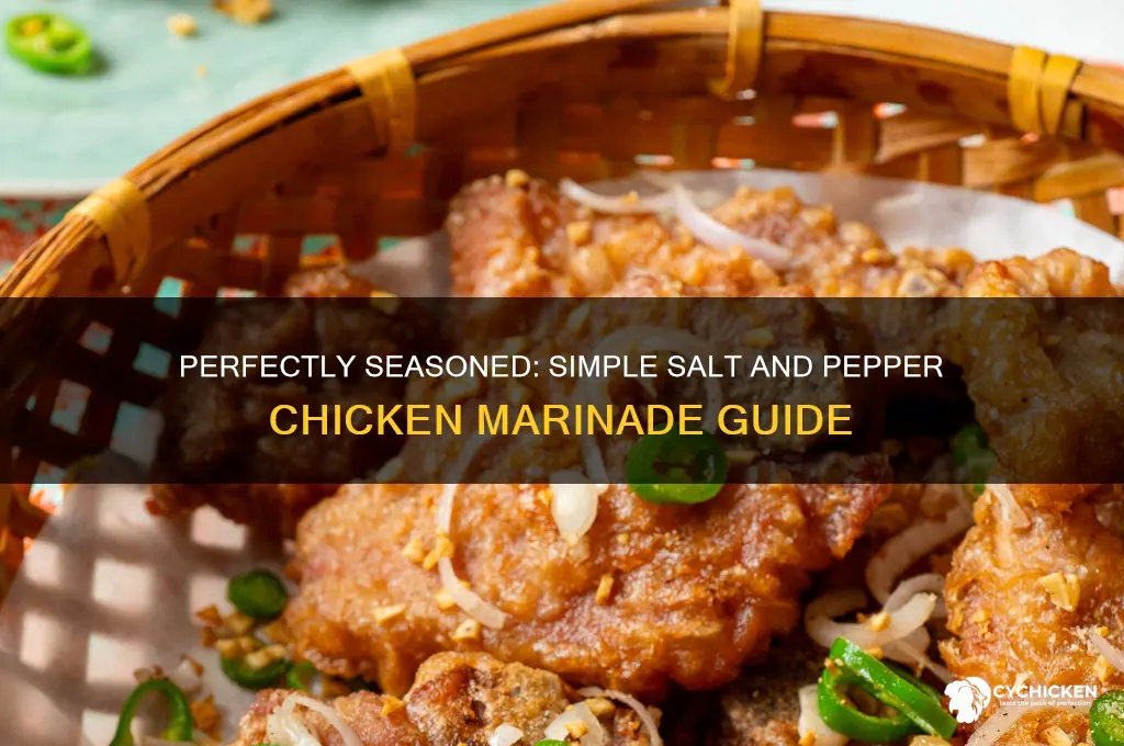 how to marinate chicken with salt and pepper