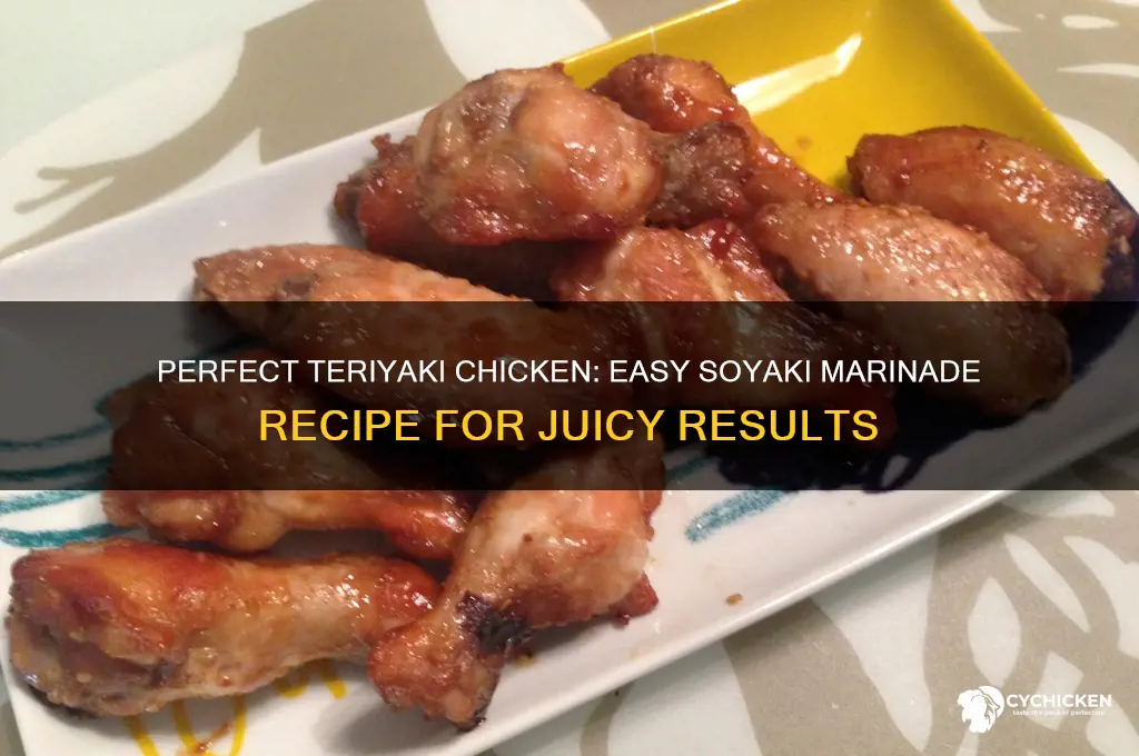 how to marinate chicken with soayaki sauce