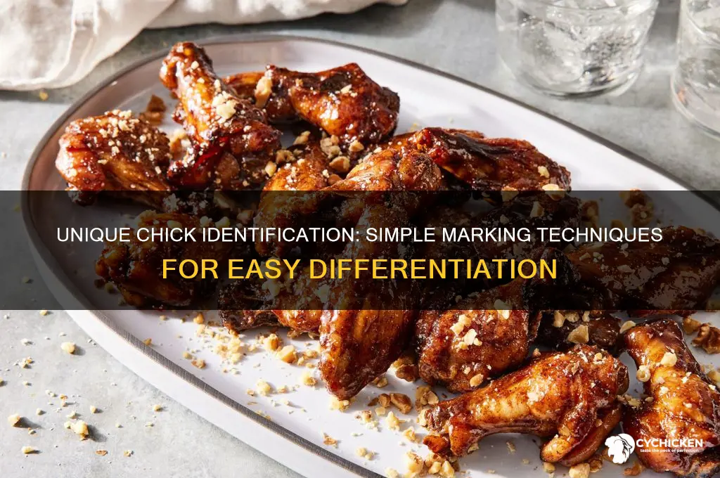how to mark chicks to tell them apart