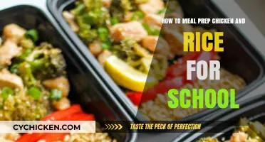 Meal Prep 101: Chicken and Rice for School Lunches