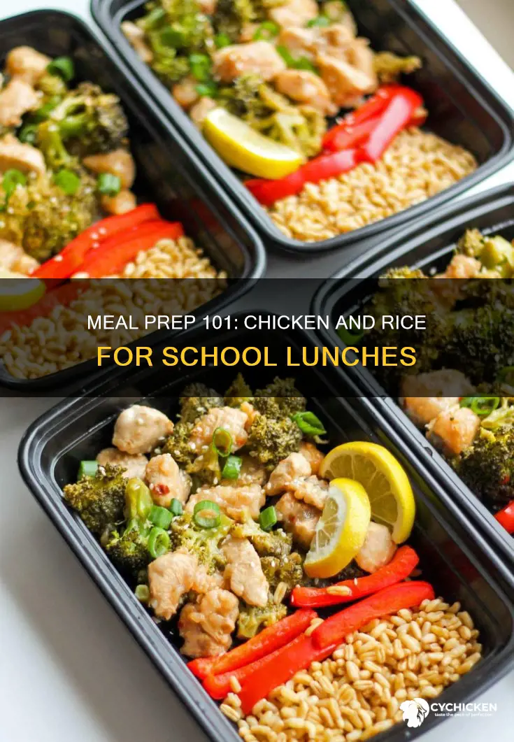 how to meal prep chicken and rice for school